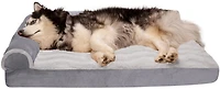 FurHaven Deluxe Wave Fur Chaise Lounge Jumbo Pet Bed