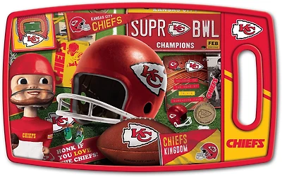 YouTheFan Kansas City Chiefs Retro Series Cutting Board