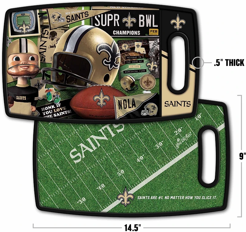 YouTheFan New Orleans Saints Retro Series Cutting Board