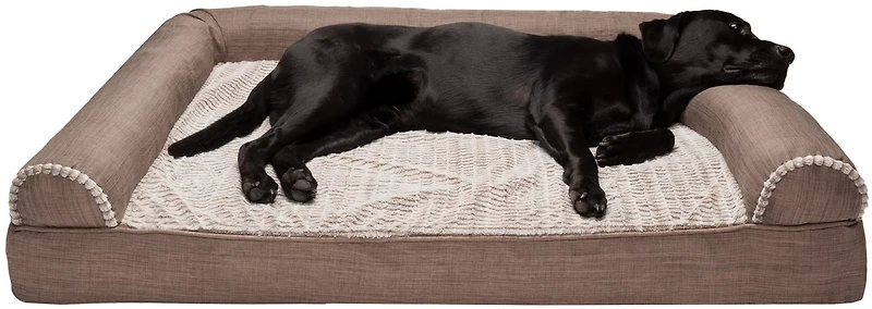 FurHaven Jumbo Plus Luxe Fur Pet Dog Bed