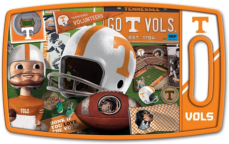 YouTheFan University Of Tennessee Retro Series Cutting Board