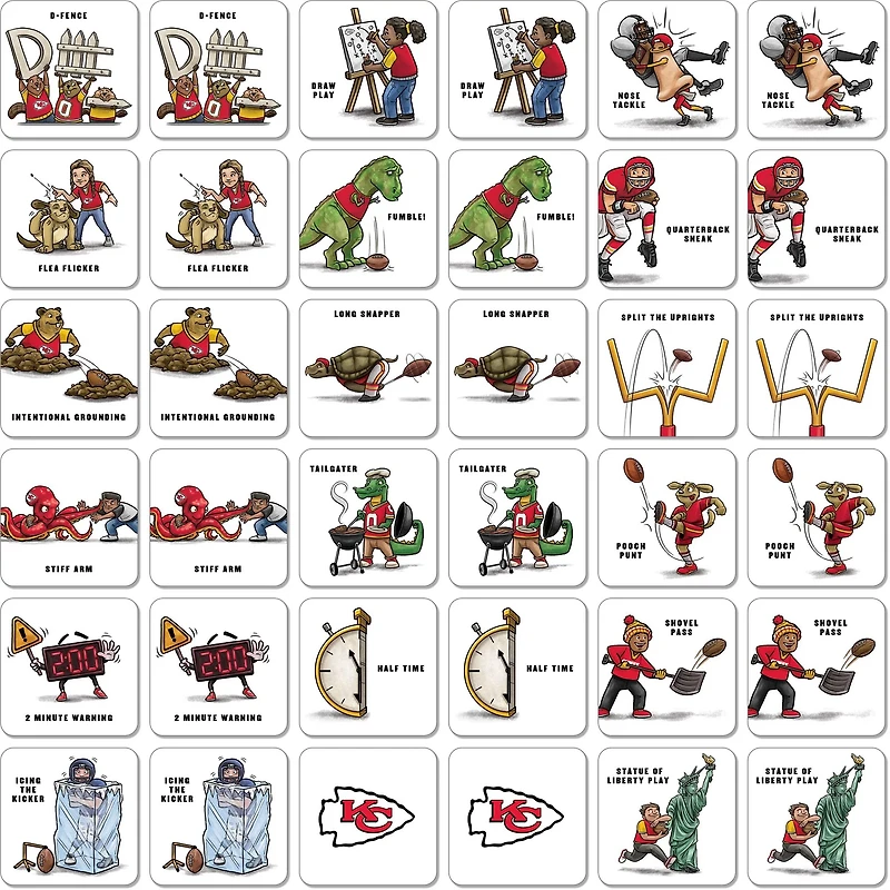 YouTheFan Kansas City Chiefs Memory Match Game