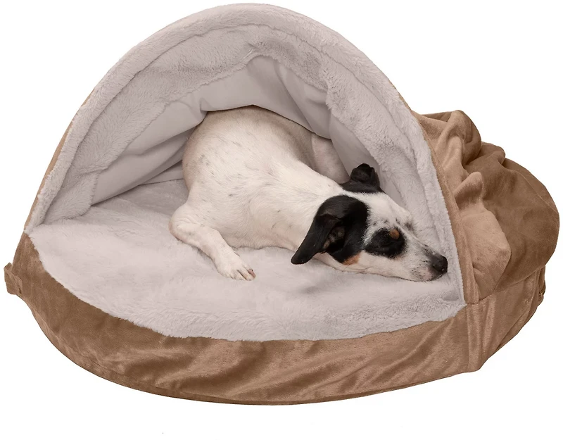 FurHaven Snuggery Wave Fur Medium Orthopedic Pet Bed