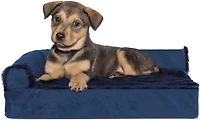 FurHaven Deluxe Velvet Chaise Lounge Medium Pet Bed