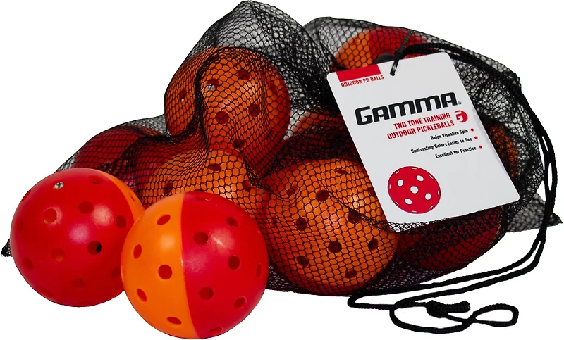 Gamma Outdoor 2-Tone Pickleballs 12-Pack