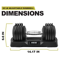 PRCTZ 5-25 lb Adjustable Dumbbell