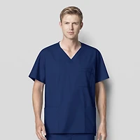 WonderWink Men's Modified V-neck Scrub Top