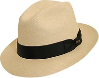 Scala Pronto Men's Hand Woven Panama Snap Brim Fedora
