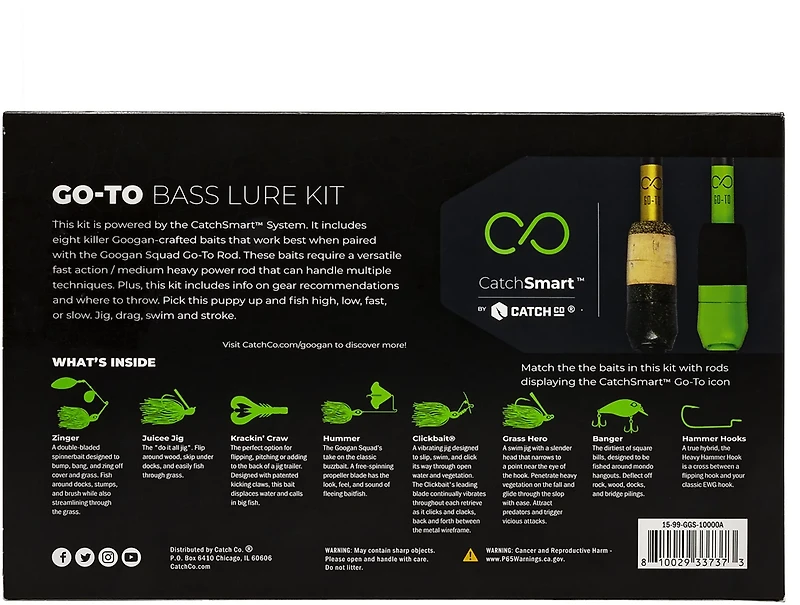 Googan Baits Googan Squad CatchSmart Bundle Go-To Kit