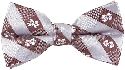 Eagles Wings Mississippi State University Woven Polyester Checkered Bow Tie