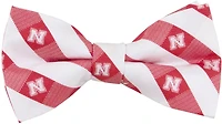 Eagles Wings University of Nebraska Woven Polyester Checkered Bow Tie