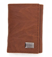 Eagles Wings University of Kansas Leather Tri-Fold Wallet