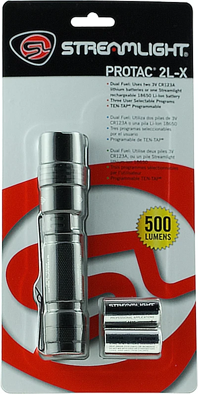 Streamlight ProTac 2L-X Multi-Fuel 500 Lumens Tactical Flashlight