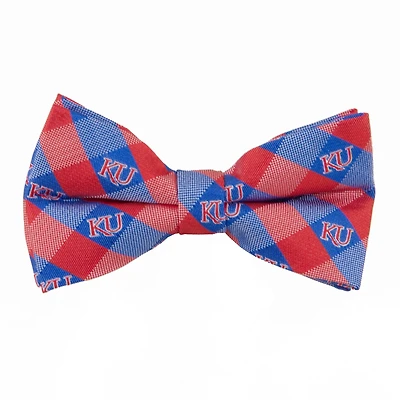 Eagle Wings Men's University of Kansas Checkered Bowtie