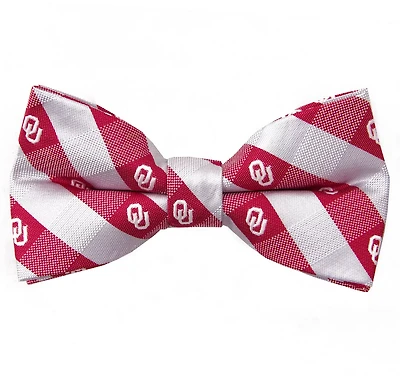 Eagles Wings University of Oklahoma Woven Polyester Checkered Bow Tie