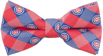 Eagles Wings Chicago Cubs Woven Polyester Checkered Bow Tie