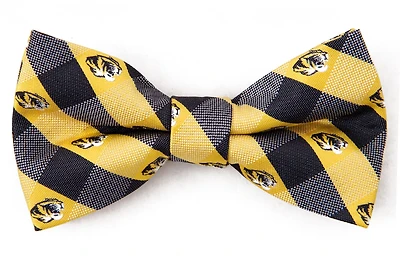 Eagles Wings University of Missouri Woven Polyester Checkered Bow Tie