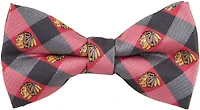 Eagles Wings Chicago Blackhawks Woven Polyester Checkered Bow Tie