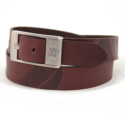 Eagles Wings Boston Red Sox Brandish Leather Belt