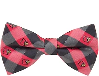 Eagles Wings University of Louisville Woven Polyester Checkered Bow Tie