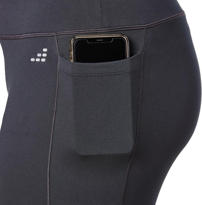 BCG Women's Contrast Pieced Crop Plus Leggings