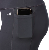 BCG Women's Contrast Pieced Crop Plus Leggings