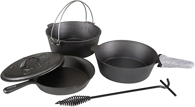 Stansport Pre-Seasoned Cast Iron Cook Set
