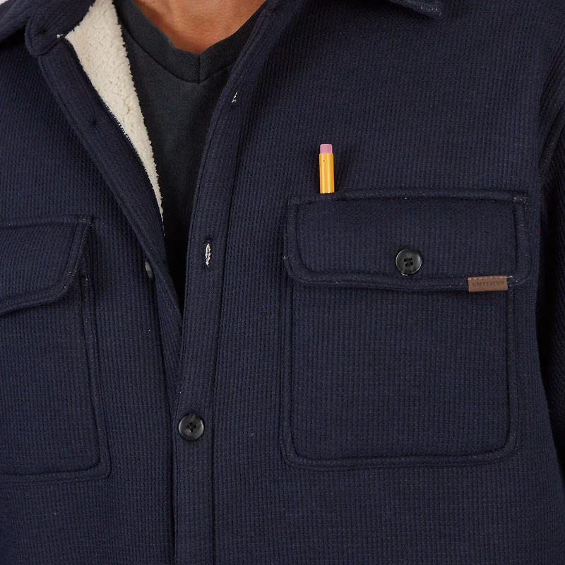 Smith's Workwear Men's Sherpa Lined Microfleece Shirt Jacket