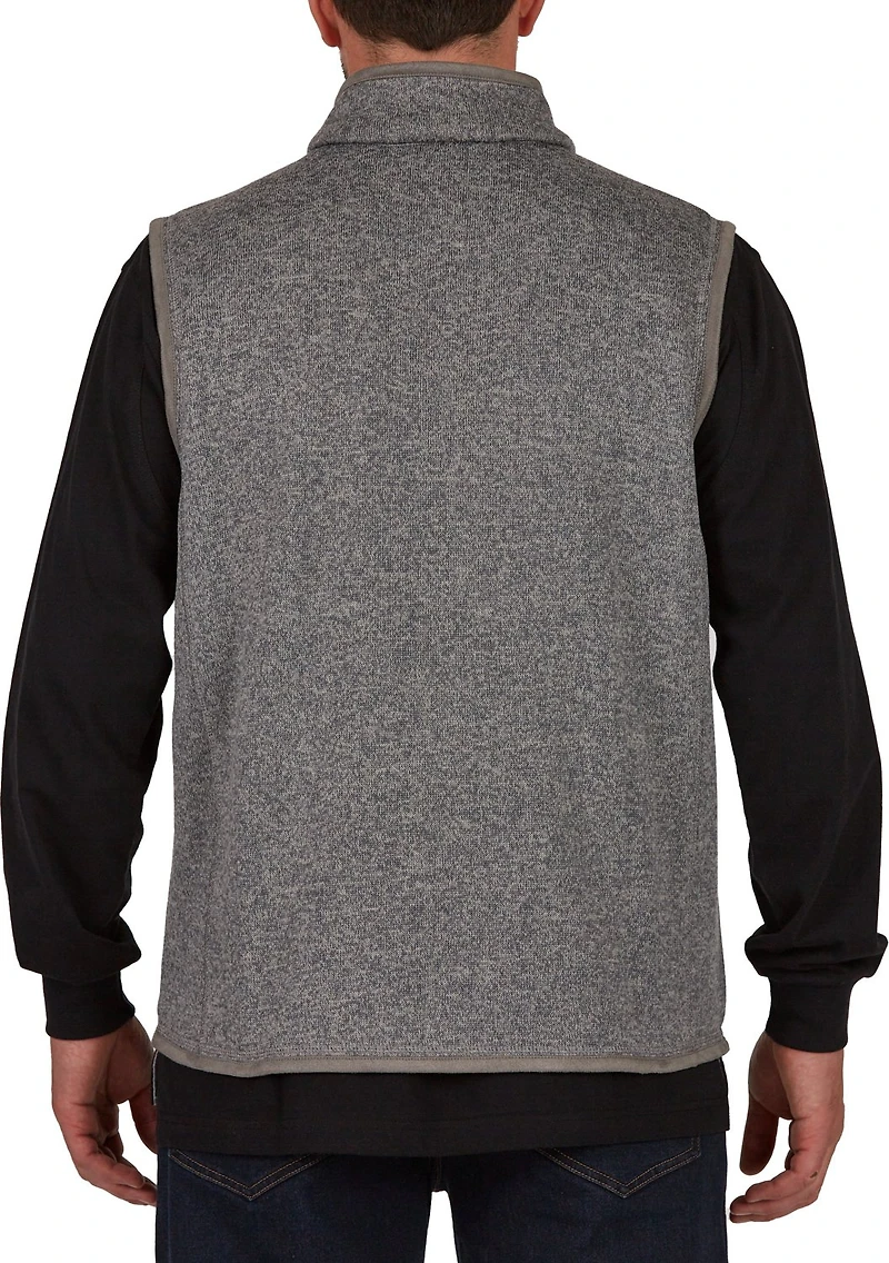 Smith's Workwear Men's Sherpa Lined Sweater Fleece Vest