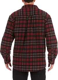 Smith's Workwear Men's Sherpa Lined Flannel Shirt Jacket