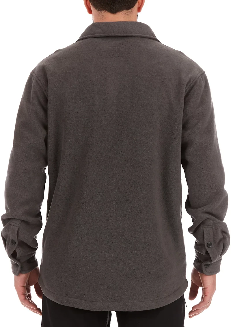 Smith's Workwear Men's Sherpa Lined Fleece Shirt Jacket