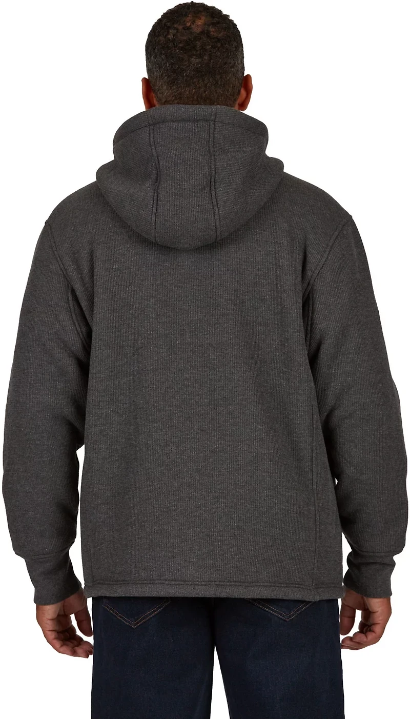 Smith's Workwear Men's Sherpa Lined Thermal Hooded Shirt Jacket