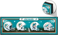 The WinCraft Miami Dolphins 9 in x 30 in Wood Sign is constructed with hardboard wood and features a beveled edge.