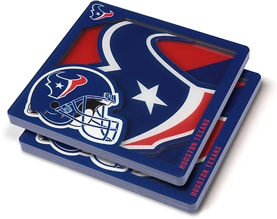 YouTheFan Houston Texans 3D Series Coasters 2-Pack