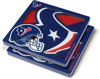 YouTheFan Houston Texans 3D Series Coasters 2-Pack