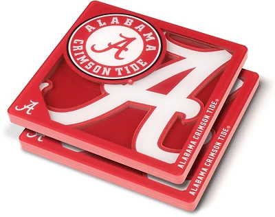 YouTheFan University of Alabama 3D Series Coasters 2-Pack