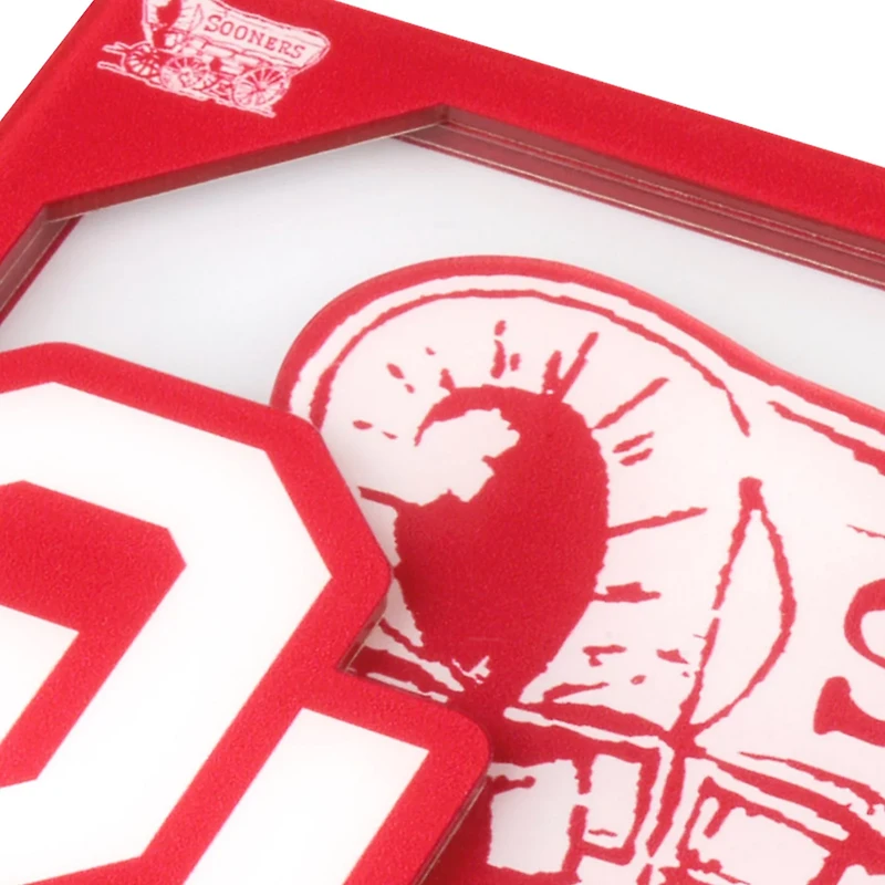 YouTheFan University of Oklahoma 3D Series Coasters 2-Pack