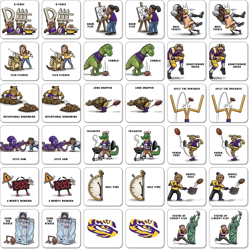 YouTheFan Louisiana State University Memory Match Game