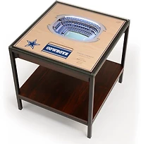 YouTheFan Dallas Cowboys 25-Layer StadiumViews Lighted End Table