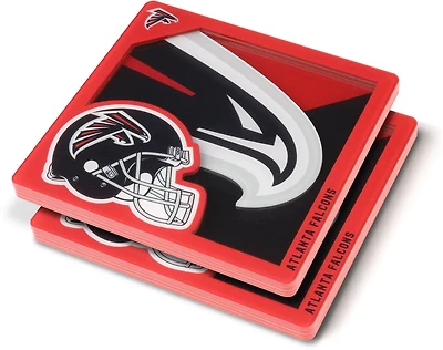 YouTheFan Atlanta Falcons 3D Series Coasters 2-Pack