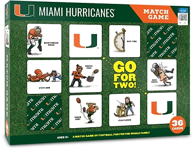 YouTheFan University of Miami Memory Match Game