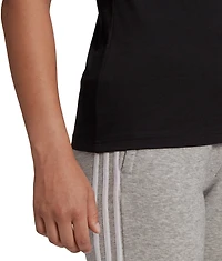 adidas Women's Loungewear Ess Logo Short Sleeve T-shirt