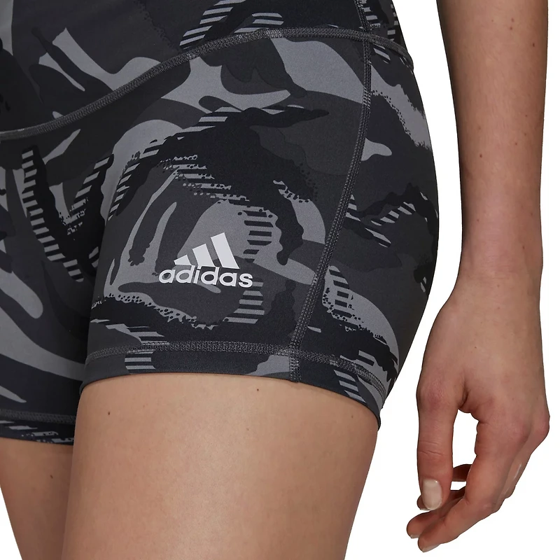 adidas Women's Camouflage Short Tights 4 in