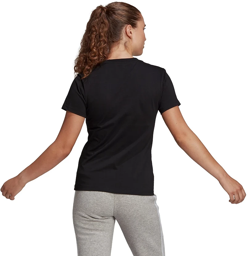 adidas Women's Loungewear Ess Logo Short Sleeve T-shirt