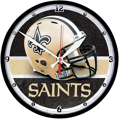 WinCraft New Orleans Saints 12.75 in Round Wall Clock