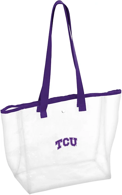 Logo Adults' Texas Christian University Stadium Clear Tote