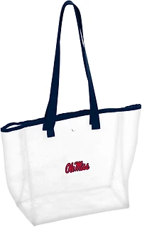 Logo Adults' University of Mississippi Stadium Clear Tote