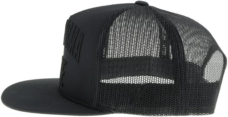 Hooey Oklahoma State University Blackout Trucker Hat
