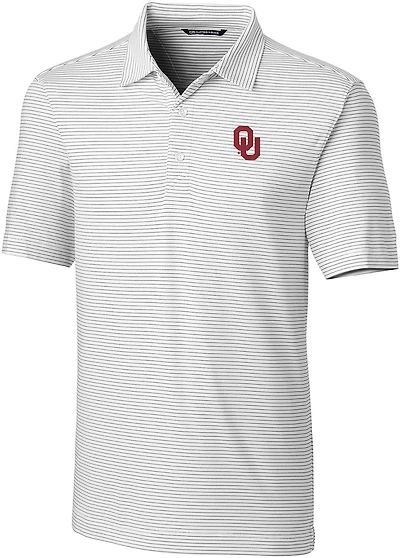 Cutter & Buck Men's University of Oklahoma Forge Pencil Stripe Polo Shirt