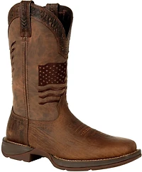 Durango Men's Rebel Distressed Embroidered Flag Western Boots